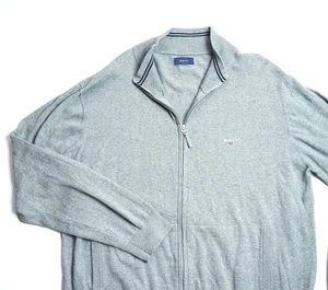 GANT Classic Cotton Full Zip Cardigan mens Sweater top size 3XL XXXL 8030554 - Picture 1 of 10