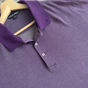 Polo Golf by Ralph Lauren Pima Polo Cotone Uomo Grande Viola Manica Corta - Foto 1 di 7