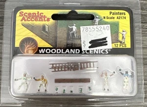 Woodland Scenics N Scale A2174 Painters 12 PC CC - Picture 1 of 2