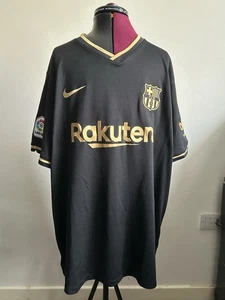 Barcelona Fc Nike Trikot 2020/2021 Auswärtstrikot Schwarz Herren Größe 2XL - Bild 1 von 16