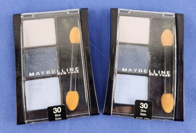 2x Maybelline Expert Wear Quad Stylish Smokes Eyeshadow, 30 Slate Blue - Image 1 of 2