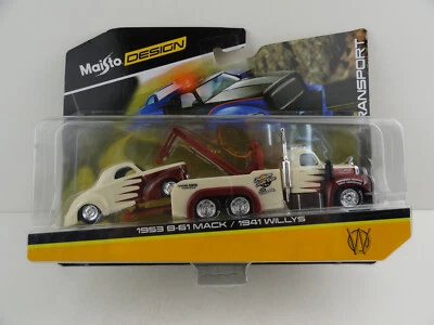 Maisto Design Elite Transport 1953 B-61 Mack / 1941 Willys - Image 1 of 4