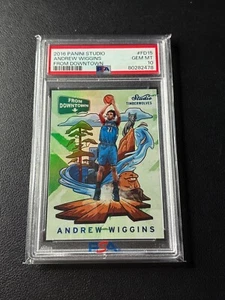 ANDREW WIGGINS PSA 10 2016 PANINI STUDIO FROM DOWNTOWN TIMBERWOLVES CASE HIT - Picture 1 of 2