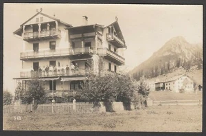 AK Österreich Die Sonne im Schnee Hotel frühe RP - Bild 1 von 2