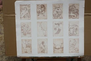 Dan Mitra Etching, Print 12 plates all signed Revelation, Biblicial - Picture 1 of 7