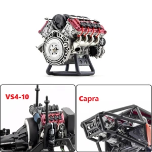 V8 Engine Internal Combustion Model Kit for 1/10 RC AX90104 SCX10Ⅱ Capra VS4-10 - Picture 1 of 22