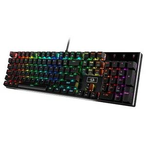 Redragon K556 RGB LED Backlit Wired Mechanical Gaming Keyboard 104 Keys Hot-S... - Picture 1 of 9