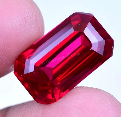 20.10 Ct Natural Blood Red Ruby Mozambique Radiant Certified Loose Gemstone - Image 1 of 4