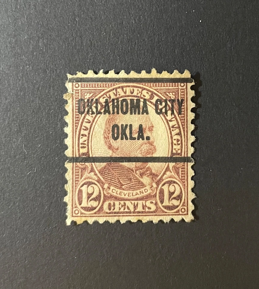 Oklahoma City, Oklahoma Type 713 Precancel - 12 cents Cleveland U.S. #693 - OK - Image 1 of 1
