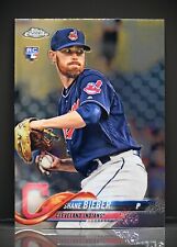 2018 Topps Chrome Update Series #HMT59 Shane Bieber RC Rookie Cleveland Indians