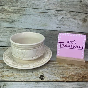MCM Metlox Poppytrail VERNON ANTIQUA Cream Gravy Sauce Boat Attached Under Plate - Picture 1 of 8