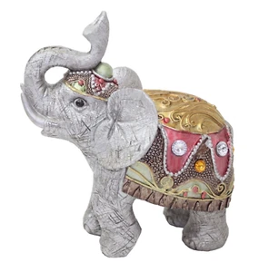 Feng Shui 4" graue Elefantenfigur Reichtum glückliche Figur Geschenk & Wohnkultur - Bild 1 von 3