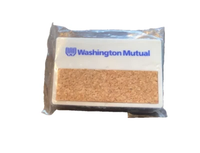 Washington Mutual Self adhesive Mini Cork Strip 2.5" x 1.75" w push pins - Image 1 of 2