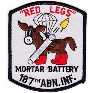 187th RCT Red Legs Mortar Batter Patch y - Picture 1 of 6