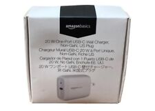 20W One-Port USB-C Wall Charger with Power Delivery PD for Tablets & Phones (Iph