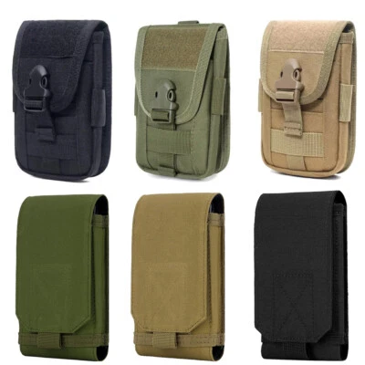 Universal Tactical Military Molle Cell Phone Holster Pouch Waist Pack Belt Bag - Image 1 of 4