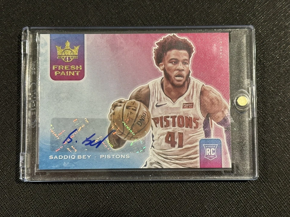 2020-21 Panini Court Kings Saddiq Bey Fresh Paint /149 RC Auto  - Image 1 of 2