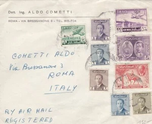 1956 IRAQ - Lettera via Aerea per l' Italia - Picture 1 of 2
