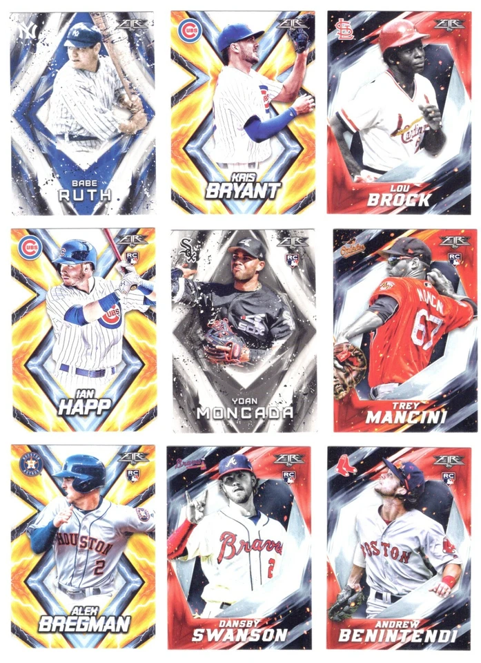 2017 TOPPS FIRE   #1-200  ( ROOKIE RC's, STARS, HOF) - WHO DO YOU NEED!!! - Image 1 of 1