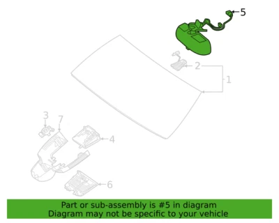 Mercedes Benz GLS63 AMG GLS580 GLS450 21-22 Front Mirror Inner OE 16781033049051 - Image 1 of 3