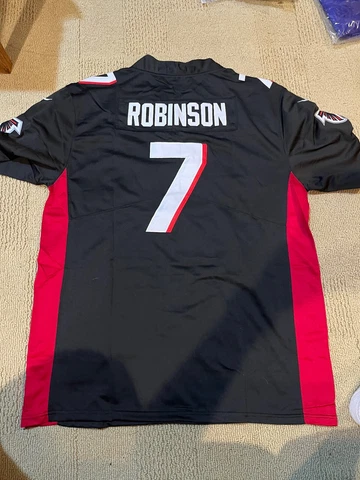 NWT Bijan Robinson Atlanta Falcons Black Jersey Mens Large rookie Cover