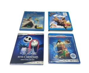 DISNEY Lot of 4 Blu Ray Movies Peter Pan, Up, Tinker Bell & Nightmare Before - Bild 1 von 3