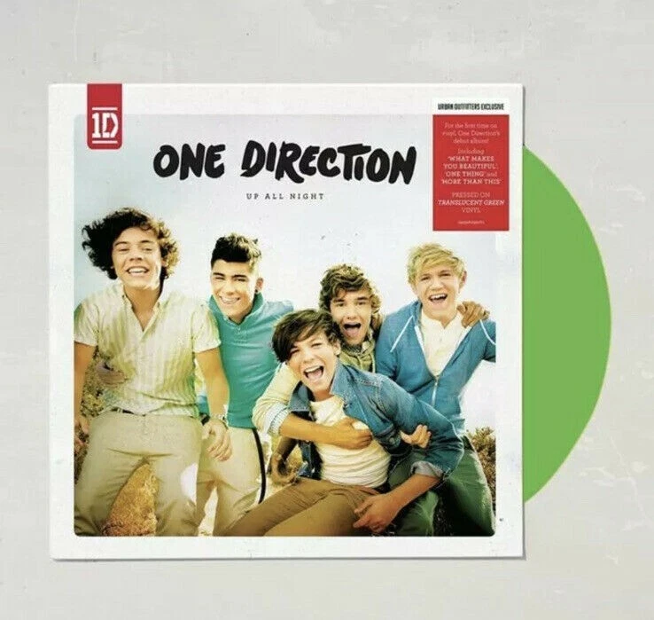 MINOR CREASE One Direction Up All Night Translucent Green Colored 2LP Vinyl NEW - Image 1 of 4