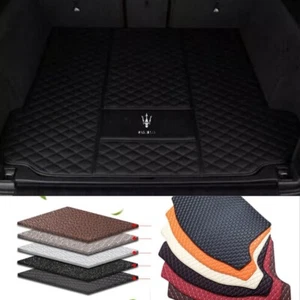 For Maserati GranTurismo Ghibli Levante Grecale Quattroporte Car Trunk Rear Mats - Picture 1 of 12