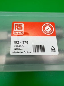 Gewindebohrer Set 1/2-14 BSPF HSS Kegel und Boden mit Koffer RS Pro 152-378 / Neu - unbenutzt - Bild 1 von 4