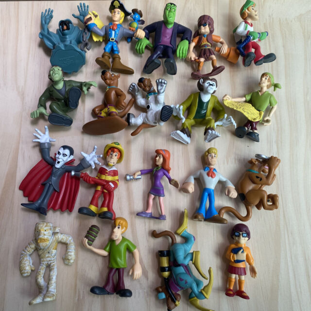 5PCS Scooby Doo Mystery Mates Shaggy Scooby Fred Daphne Velma 2.5'' Figures  Toy