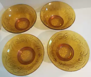 Ciotole singole per insalata collezione sandwich vetro ambrato Tiara - Set di 4 - Foto 1 di 11