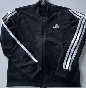 Adidas Damen Trainingsjacke Gr. S, schwarz, Sportjacke Retro Jacke - Bild 1 von 3