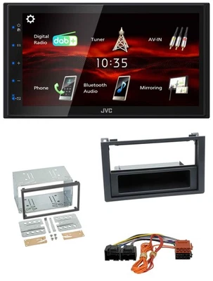 JVC USB Bluetooth MP3 DAB 2DIN Autoradio für Saab 9.3 Ys3F 2007-2012 - Bild 1 von 4