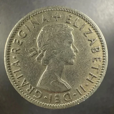 1954 Great Britain Two Shillings (Florin) Elizabeth II – Strong Details - Image 1 of 4