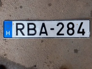 Hungary POLICE RBA used licence plate. - Bild 1 von 4