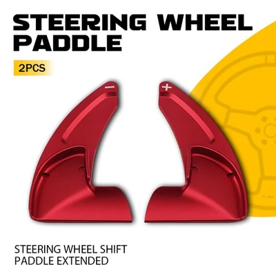 Palanca de cambios roja para volante Dodge Charger Challenger 15-21 aluminio ER Foto 1 de 4