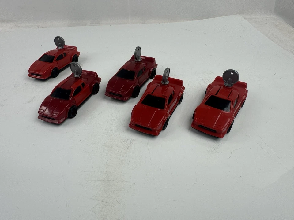 Lot Of 5 Vintage Red Hot Wheels Key Force Toy Cars  Mattel 1993 - Image 1 of 4
