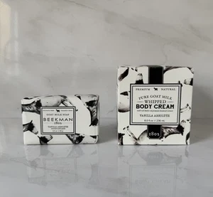 Beekman 1802 Pure Goat Milk Vanilla Absolute Whipped Body Cream & Soap - Picture 1 of 5