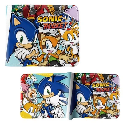 Sonic the Hedgehog Bi-Fold Wallet - SONIC ROCKET New (Sonikku Billfold) - Image 1 of 2