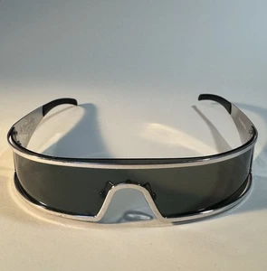 Vintage Dior Punk Sonnenbrille von John Galliano YB7W7 Silber Schwarz - Bild 1 von 10