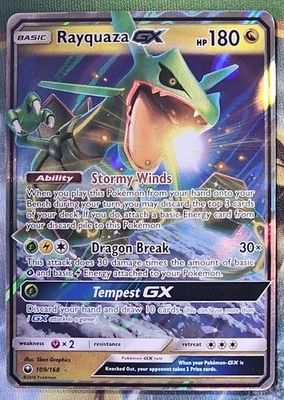 Rayquaza GX 109/168 Sm-Celestial Storm Holo - NM - Image 1 of 2