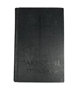 Maryknoll Daily Missal Of The Mystical Body 1960 Hardcover Black Vintage Clean - Foto 1 di 7