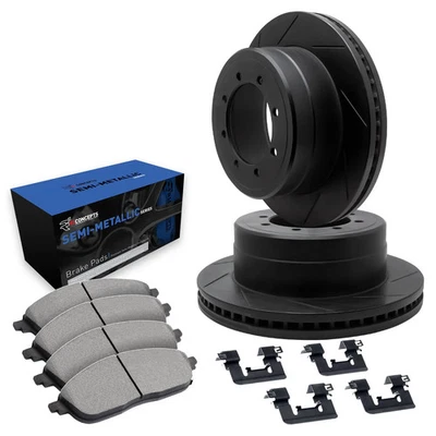 For Dodge W250 81-93 R1 Concepts Slotted Front Brake Kit w Semi-Met Pads Foto 1 de 2