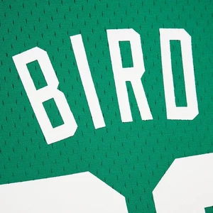 Mitchell & Ness CELTICS LARRY BIRD Number Name CREWNECK THROWBACK Mesh Jersey - Picture 1 of 7