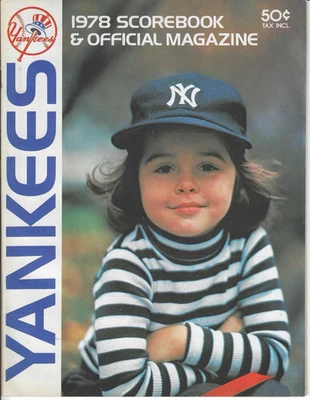 New York Yankees v Athletics - 8/25/1978 - Official Game Program - AUTHENTIC - Image 1 of 3