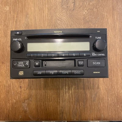 Radio CD Cassette Toyota 4Runner 03-05 Fujitsu OEM 86120-35281 / Face ID 16852 Foto 1 de 4
