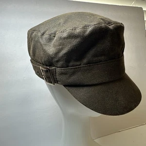Scala Vintage Classico Brown Suede Flatcap Sherpa Hat Newsboy One Size - Bild 1 von 17