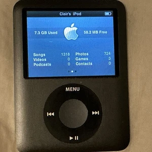 Apple iPod Nano 3rd Gen A1236 8GB – Great Working Order - 1318 Songs Included - Picture 1 of 2