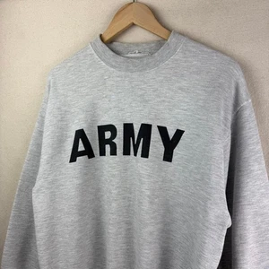 Vintage 90s Army Spell Out Men's M Crewneck Sweatshirt - Picture 1 of 8