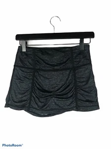 Athleta Hatha Yoga Skort Skirt Shorts Size XS Black Gray Spacedye - Picture 1 of 7